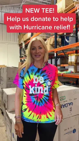 Help us help our Florida friends ☀️ #bekind #hurricane #hurricanerelief #florida #ian #tampa #storm #jupiter #hurricaneseason #givingback #helping #community #tiedye #tiedyeshirt #makeadifference 