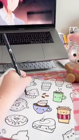 And, of course, wholesome anime 💕 #horimiyaanime #kawaiicoloring #kawaiicoloringbook #adultcoloringbook #kawaii #kawaiiroom #kawaiigaming #kawaiisetup #pinkcore #cutecore #pinkaesthetic #desksetup #kawaiidesksetup 