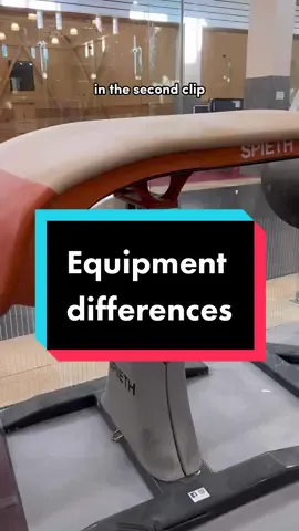 The equipment can be VERY different. Is this surprising? 🤔 #gymnast #gymnastics #equipment #vault #simonebiles #DidYouKnow #education