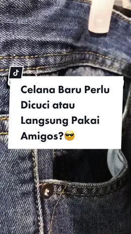 Kamu tim dicuci dulu atau langsung pakai Amigos? Tulis dikolom komen yuk😎 #loisjeans #loisindonesia #tips #tipsandtricks #celanajeans #dicuci #langsungpakai #denim #style #casual #casualoutfits #gaya 