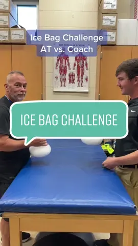 Ice Bag Challenge. AT vs. Coach. Best competition yet!! #icebagchallenge #putthatinanicebath 
