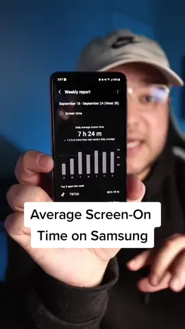 Replying to @sagmadik_2222 What's your daily average? #techtok #Tech #samsung #android #zflip4 #imparkerburton 