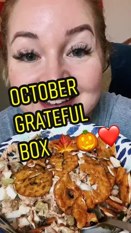 Fall Grateful Box. Comment once to enter. ❤️🍁🎃#gratefulheart #gratefulforyou #payitforward #healthysnackideas #highproteinmeals #tunasnack #buffalocreamcheese 