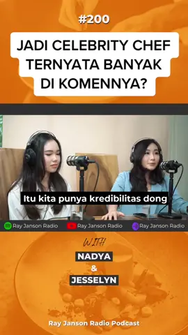 KATA SIAPA JADI CELEBRITY CHEF GAMPANG? tonton full videonya di youtube rayjansonradio!! #rayjanson #rjrpodcast #rayjansonpodcast #masterchef 