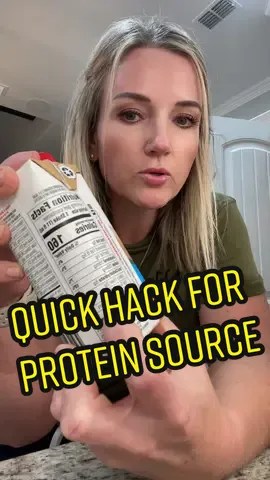 Protein hack ☺️ #nutrition #easyhack #protein #proteinsource #tipsandtricks 