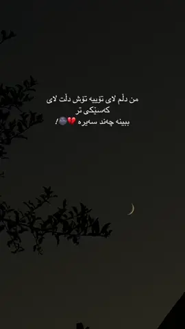 من دڵم لای تۆییە تۆش دڵت لای کەسێکی تر ببینە چەند سەیرە 💔🌚!#goodnight1 