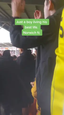 Just a boy living his best 💖  #norwichcityfc 