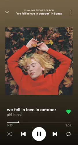 #wefellinloveinoctober #girlinred #october #songs #اغاني_مترجمة 