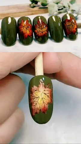 Cat eye gel to create maple leaf nails design #cateyenails #magneticnails #maplenails #mapleleafs #fallnailinspo #autumnnails🍁🍂 #greennailsdesign #nailhackcheck #nailtutorialsforbeginners #nailtiktoker #newnailideas #nails #prettynails 