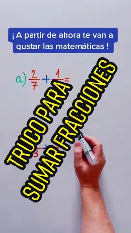 #trucomatematico #retomatemático #matemáticas #matematicastiktok #sumadefracciones #fracciones #matemáticabásica #matetips #aprendeentitktok #matematicas 