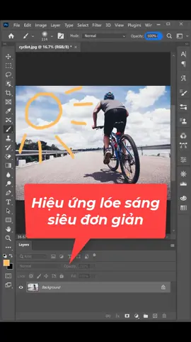 15s Học ngay hiệu ứng lóe sáng siêu đơn giản #d3design #photoshoptutorial #LearnOnTikTok #adobephotoshop #photoshop #tutorial #chinhanhdep #design