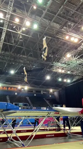 In flight ✈️ #gymnastics #jump #trampoline #gym #GymTok 