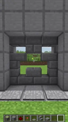Cool Automatic Door! #Minecraft #build #fyp #hype23 #fypage #fypシ #foryoupage #minecraftbuild #for #you #fypシ゚viral #fypp  #video #tiktok #trend #global #f #fy #how #to #make #cool #automatic #door #stone #redstone 