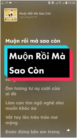 Muộn Rồi Mà Sao Còn #muonroimasaocon #sontungmtp #lyrics #nhachay #music #tamtrang #thumaik02
