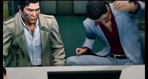 Kazuma Kiryu slams a desk and leaves