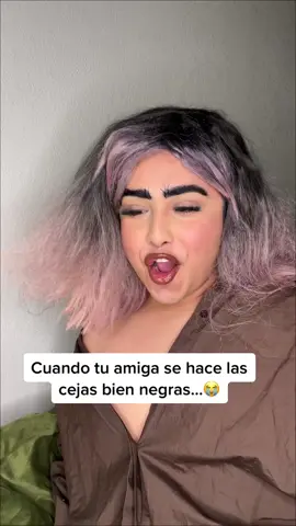 When your friend does her eyebrows too dark…😭 #amigas #skit #latino 