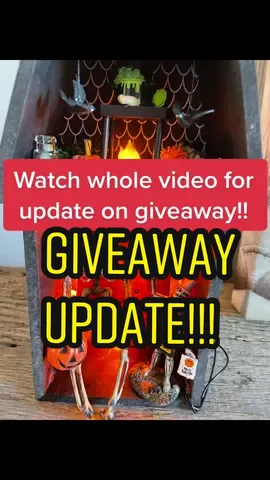 Please keep sharing! I changed the required number of followers so that I could send this out even sooner! Be creative! Share my videos, tag me in videos, like-comment-share the original giveaway video!! Thanks for your support! #fyp #halloweengiveaway #halloweendollhouse #dollhouseminiatures #tinythings #dollhouseminis #entertowin 
