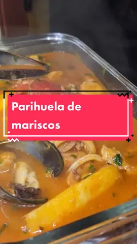 cuando tienes tu mise place listo todo es más fácil y rápido potente parihuela de mariscos #parihuela #pescadosymariscos #cocinaconamorytesaldradelicioso #peru #sopasmarinas #crismarperu 