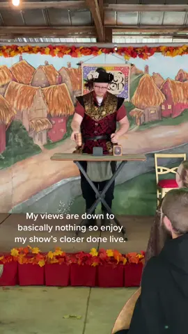 Cups & Balls at the Connecticut Renaissance Faire. I’ll be there performing for 2 more weekends. #magic #magician #magicshow #magictrick #viral #goviral #viralvideo #viraltiktok #blowthisup 