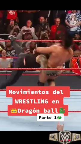 Movimientos del WRESTLING en 👑Dragón ball🐉 Parte 1 👻👑💥#WWE #wwefan #wweespañol 