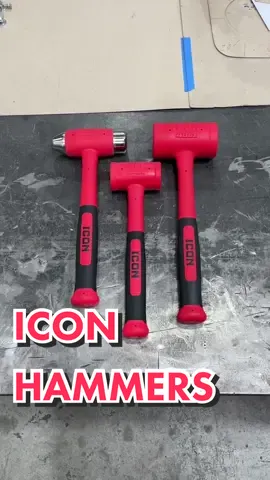 Our #ICON Dead Blow #Hammers deliver professional quality at an unbeatable value, AND come with a lifetime warranty! #HarborFreight #ICONTools #Mechanic #MechanicTools