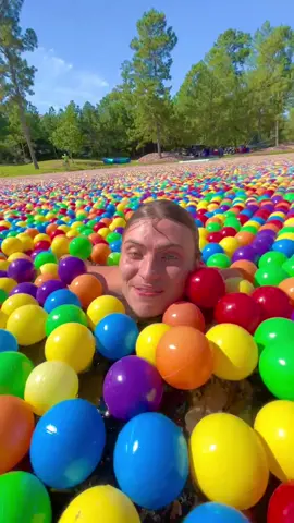 Swimming in 1 million ball pit balls #ballpit #swimming #asmr 