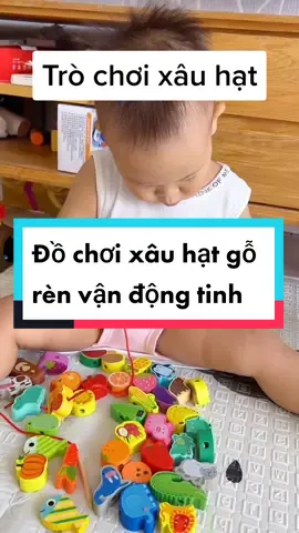 Món đồ chơi xâu hạt gỗ cho bé rèn luyện đông tay khéo léo, linh động và khả năng tập trung kiên trì. #đồchơigỗ #đồchơichobé #đồchơithôngminhchobé 