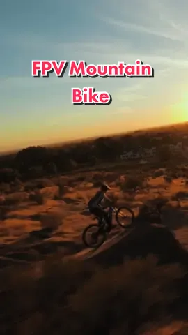 Sunset rides #fpv #dji #mountainbike #boise #idaho 