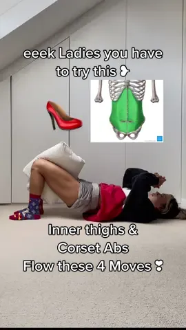 Okay ladies grab a pillow and try this 👠🔥 it is 🔥🔥🔥🔥🔥🔥 your #innerthighs will love me. #floorworkout #corsetabs #postpartumfitness #womenshomeworkouts #fitnesstok #trendingsong #innerthightoning #thighexercise #innerthighexercise #innerthighsathome #innerthighburnout 