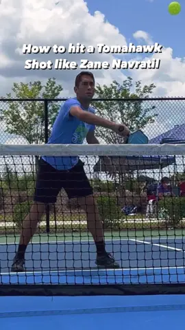 How to hit a tomahawk shot in pickleball like Zane Navratil #pickleball #pickleballtiktok 