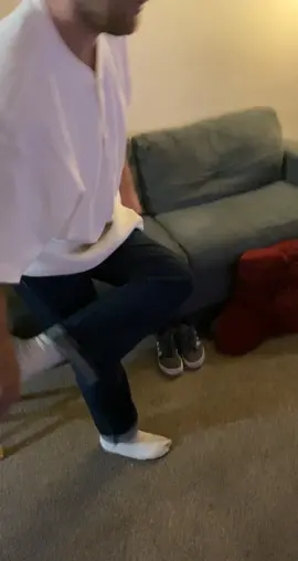 Flawless jump over leg dance move #fyp #dance #funny #silly #guy #nathan