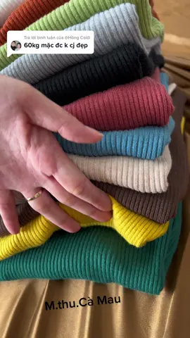 Trả lời @@Hồng Coi@ áo cổ lọ ủ kem chất len quá đẹp luôn #áocolo #aoukem #lentam #chongnang #aochongnang #xuhuong #trending #tiktok #kemtron #69camau 