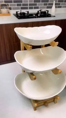 Be ready this holidays! Get this high quality multi-layered fruit plate with its unique feature of cutlery drawer. #fyp #foryoupage #aestheticfinds #homebudolfinds #homeaestheticfinds #fruitplate #fruitbowl #ceramics #layeredfruitbowl #homeandliving