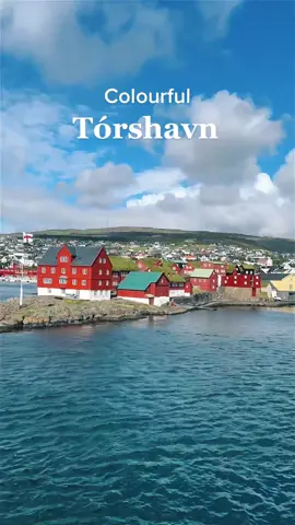 The largest town in Faroe Islands and the capital ❤️🏠 Tinganes, the red houses are the parliament buildings. Torshavn has one of the oldest parliament meeting points in the world.   #torshavn #tinganes #visitfaroeislands  #faroeislands #islasfaroe  