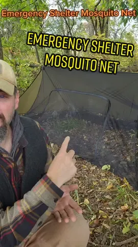 This makes the Onewind Emergency/Camping Shelter even better. Only use it when you need it. This is best way the spend the night in an open shelter in buggy areas. Use my link and discount code and pick yours up today.  Onewind link. https://www.onewindoutdoors.com/?ref=n2zbdsxn1c Use code Discount Code BurningRiverBushcraft for 5% off your next order at Onewind Outdoors #burningriverbushcraft #onewind #onewindoutdoors #fyp #survival #survivalkit #survivaltok #ultralight #backpacking #camping 