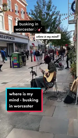 where is my mind? - busking in worcester #worcester #busking #busker #music #cover #pixies #busking #singer #sing #musician 