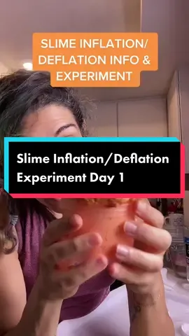 New #scienceexperiment alert! We’re gonna guess/see how long this #slime takes to deflate back to the original size! #butterslime #slusheeslime #scienceismagic #slimeinflation 