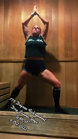 Dry sauna yoga at Waco Texas YMCA! #sauna #drysauna💦🥵🥵 #yoga #meditation #relaxation #detox #detoxing #sweat #hot #health #feelgood #MomsofTikTok #momsover30 #momswhoworkout 