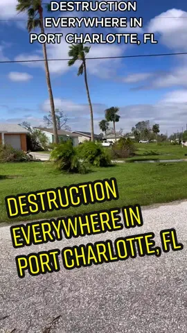 DESTRUCTION EVERYWHERE IN PORT CHARLOTTE, FL #hurricaneian #hurricaneianupdate #portcharlotte #puntagorda #FlexEveryAngle #Sept28 #fyp #follow #swfl #ftmyers #ianaftermath #disaster #moetrain #featurethis #treesdown #road #Vlog #vlog_category_mu #vlogsquad 