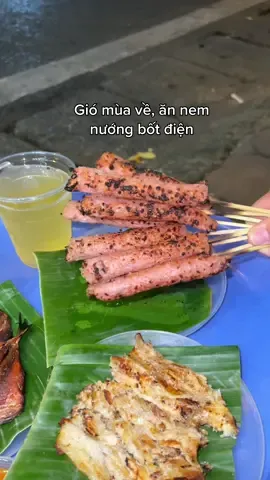 Tranh thủ ngay gió mùa về trời lạnh là phải đi ăn nem nướng, cá bò ngay, may có quả bạn thân ai nấy lo huýt sáo là lên đường 🥰 #LearnOnTikTok #AnCungTikTok #ReviewAnNgon #Viral #Foodie #foodtiktok 