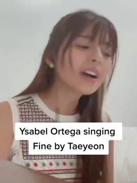 Ysabel ortega singing Fine by Taeyeon  #ysabelortega #taeyeon #fine #ysabelortegacoversong