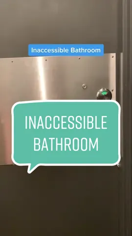 I was scared I’d get stuck in here, so I had my mom watch the door for me #DisabilityTikTok #DisabilityAwareness #Accessibility 