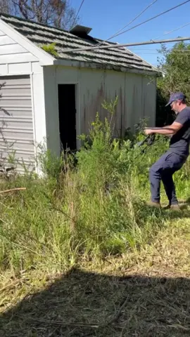 Just a little overgrown  #overgrown #foryou #nathanslawnsandgardens #homerenovation #CleanTok 
