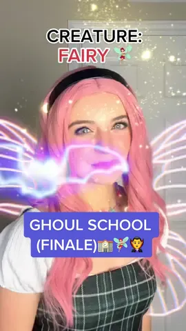 In a school for mythical creatures…fairies are almost extinct (FINALE) #halloween #vampire #fairy #october #acting #fyp 