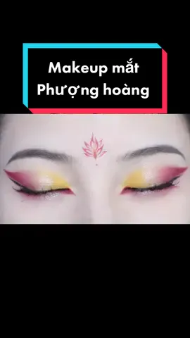 Makeup mắt Phượng hoàng siêu ấn tượng #cellehoang #makeup #makeuphacks #cotrang #xuhuong #phuonghoang #matdep 