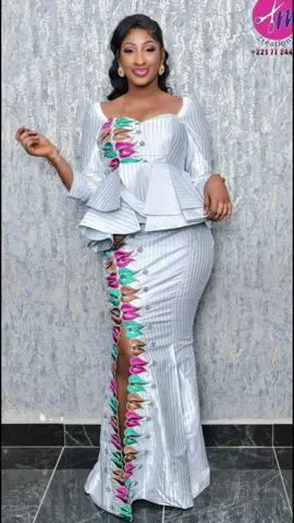 Modèle bazin jupe complet#mode #couture #mode #bazin #jeunesse 