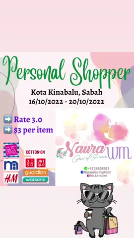 Personal Shopper for Sabah Trip. #brunei #tiktokbrunei #fypbrunei🇧🇳 #bruneian #randompost 