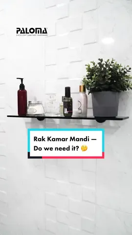 Dengan penggunaan rak kamar mandi, kamu dapat menemukan perlengkapan yang dibutuhkan secara rapi sehingga tampilan kamar mandi jadi lebih indah. Gunakan rak kamar mandi dari PALOMA untuk menjangkau lebih mudah dalam meletakkan perlengkapan kamar mandi kamu ✨  #PALOMAHARDWARE #PALOMATheArtOfQuality #inspirasikamarmandi #kamarmandi #fyp #kamarmandiminimalis #kamarmandichek #racuntiktokshopping #rumahminimalismodern #inspirasirumah #rumahmilenial 