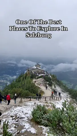 After the weather cleared, the views were amazing. Great place to explore with so much history behind it! #travel #traveltiktok #salzburg #eaglesnest #mountains #nature #Outdoors #exchangestudent #austria #studyabroad 