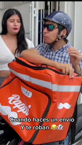 Cuándo haces un envío y te roban👻😂😂😂. #entrepatas @LA CHATA SIN FILTRO @Christian Cabrera @osito entre patas   #viral #delivery #moto #biker #fyp